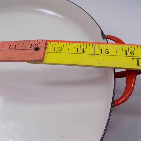 VTG Dansk IHQ Paella Pan 15" Enameled Steel Kobenstyle Quistgaard MCM Denmark - Picture 5 of 9